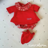Mini Conjunto Rojo Flores MF
