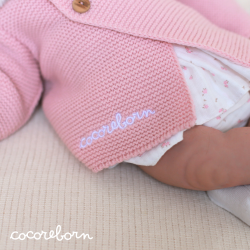 Pink Hooded Knit Coat