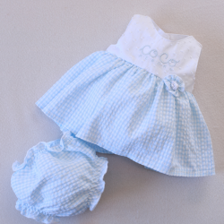 Vichy Blue Dress and Panties