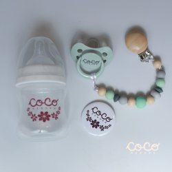 Pacifier chain and bottle kit